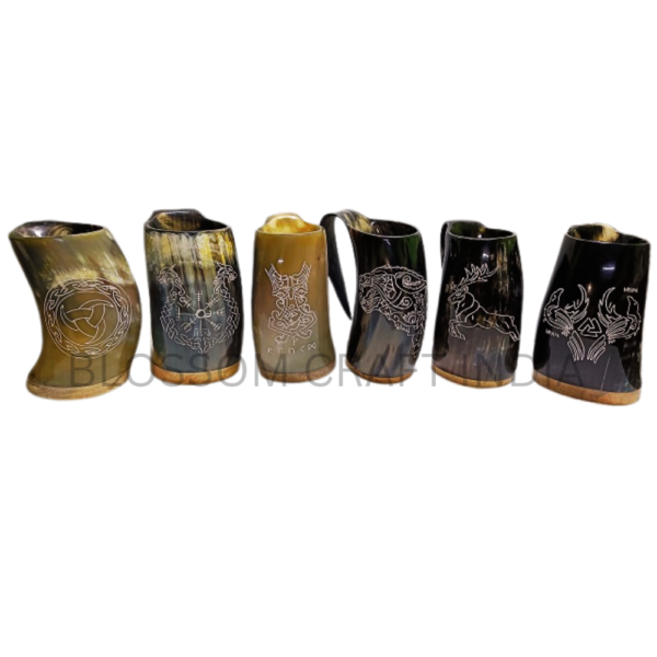 Real Ox Horn Mugs / Buffalo Horn Mugs For Resale