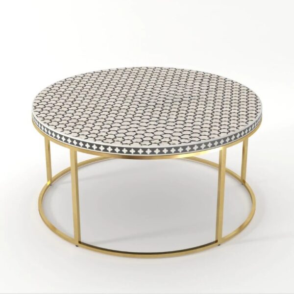 Bone Inlay Coffee Table