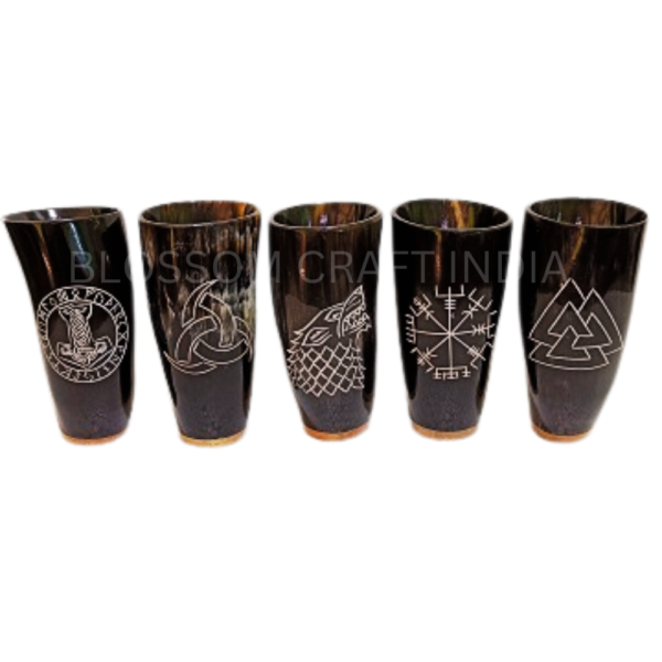 Real Ox Horn Mugs / Buffalo Horn Mugs For Resale