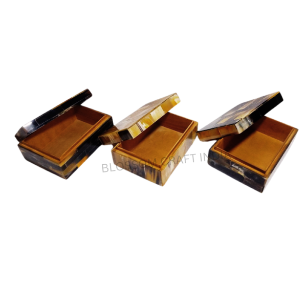 Handcrafted Finished Buffalo Horn Multipurpose Boxes