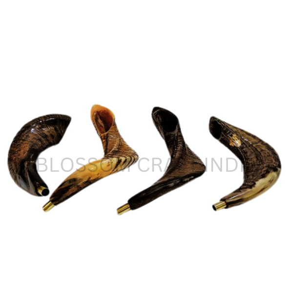 Handcrafted Sheep Ram Horn Shofar Natural Decorative Carved Shofar for Religious Purposes Raw Blowing Horn
